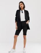 Mango Tailored City Short In Black - Black