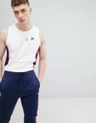 Fila Vintage Vest With Small Logo In White - White