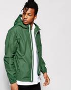 Pull & Bear Lightweight Jacket With Hood In Green - Green