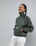 Asos 4505 Jacket With Wide Ribbed Cuff And Neck Detail - Green