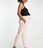 Cotton: On Maternity Sleep Recovery Pants In Pink Stripe - Part Of A Set