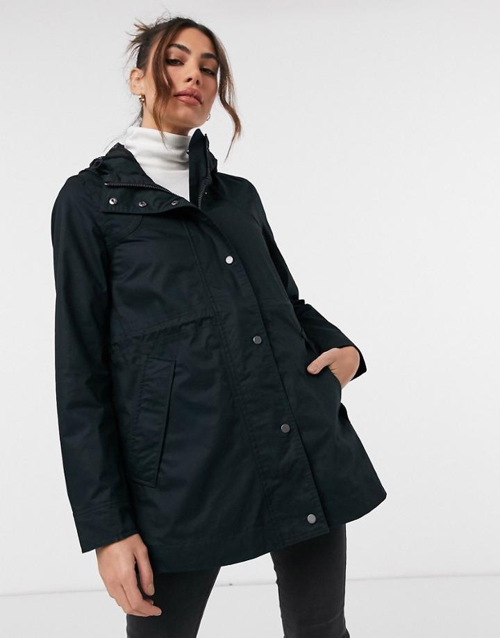 Hunter Original Cotton Jacket In Black-purple