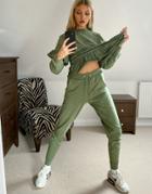 Influence Set Sweatpants In Soft Khaki-green