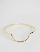 Designb Crescent Curved Bracelet - Gold