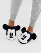 Women'secret Mickey Mouse 3d Slippers In Black