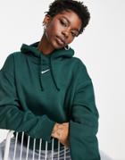 Nike Collection Fleece Oversized Hoodie In Green