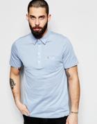 Farah Polo Shirt With Pocket Regular Fit - Blue