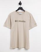 Columbia Csc Basic Logo T-shirt In Beige-white