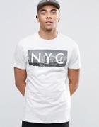 New Look T-shirt In Cream With Nyc Print - Cream
