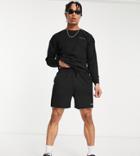 Vai21 Ribbed Short In Black - Part Of A Set