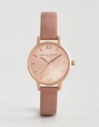Olivia Burton Rose Midi Dial Leather Watch - Pink