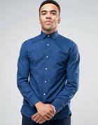 Jack & Jones Premium Slim Shirt In Texture - Blue