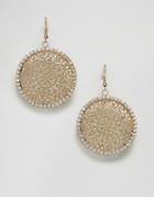 Nylon Etched Earrings - Gold