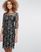 Selected Brina Lace Midi Dress - Black