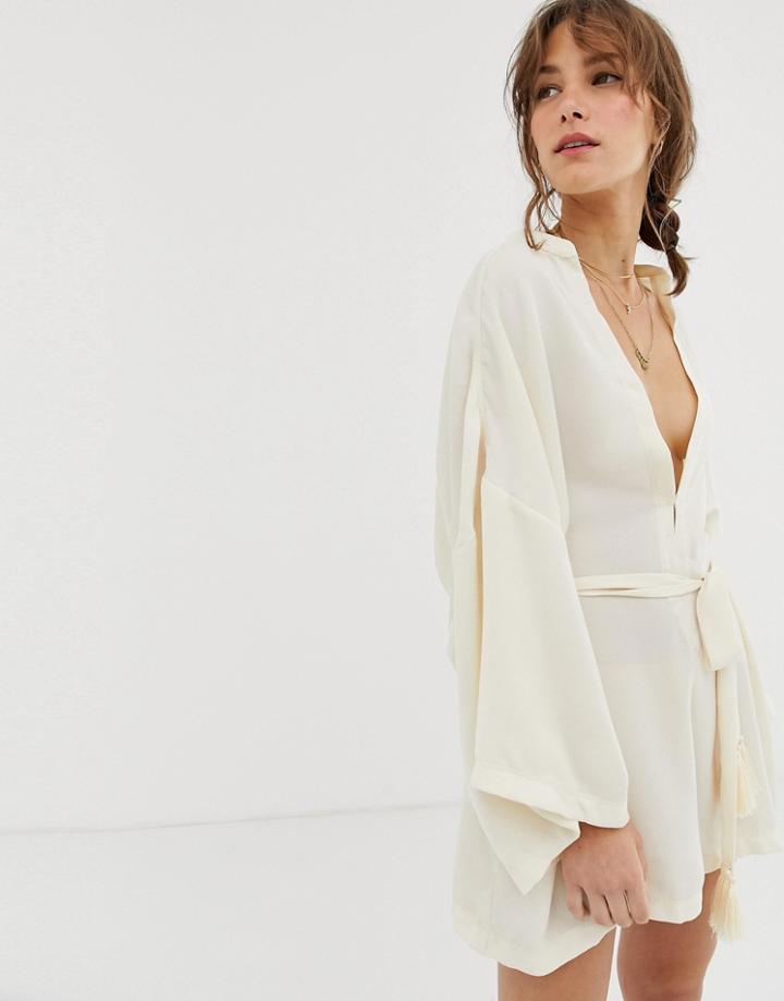 Free People The Rober Romper-cream