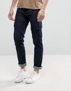 Loyalty And Faith Tapered Cargo Pants Pants In Indigo Wash - Blue