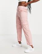 Miss Selfridge Side Pocket Cargo Pants In Pink