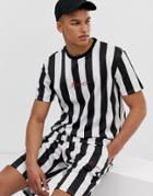 Mennace Two-piece T-shirt In Black Stripe