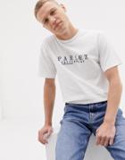 Parlez T-shirt With Embroidered Sportswear Logo In White - White