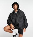 New Look Overhead Utility Jacket In Black