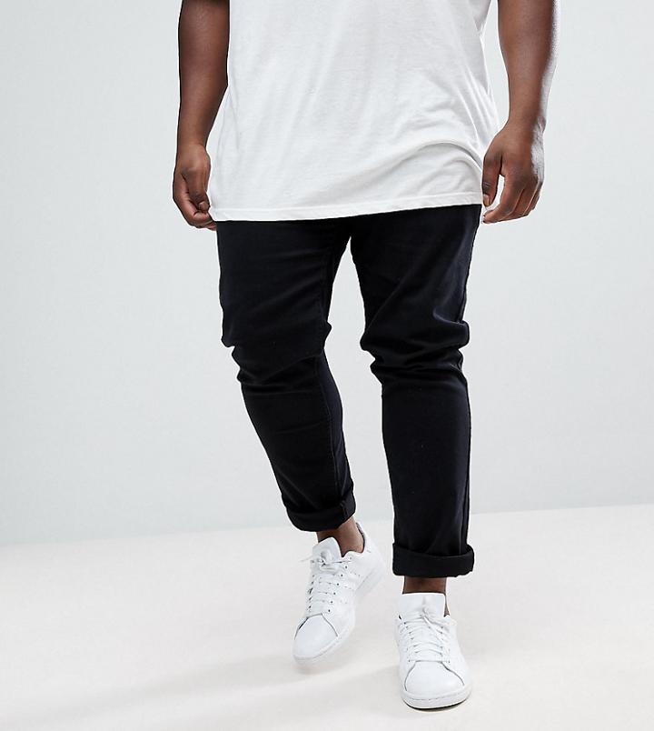 Farah Plus Drake Slim Fit Jean In Twill - Black
