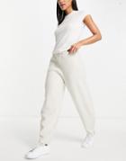 Fashion Union Relaxed Knitted Sweatpants-white