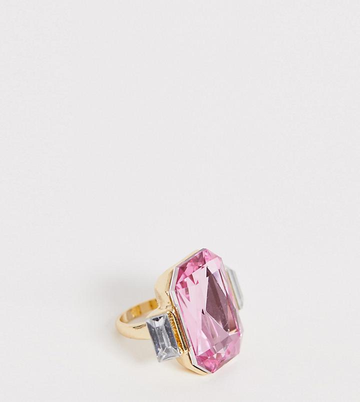 Reclaimed Vintage Inspired Cocktail Ring With Stone Detail