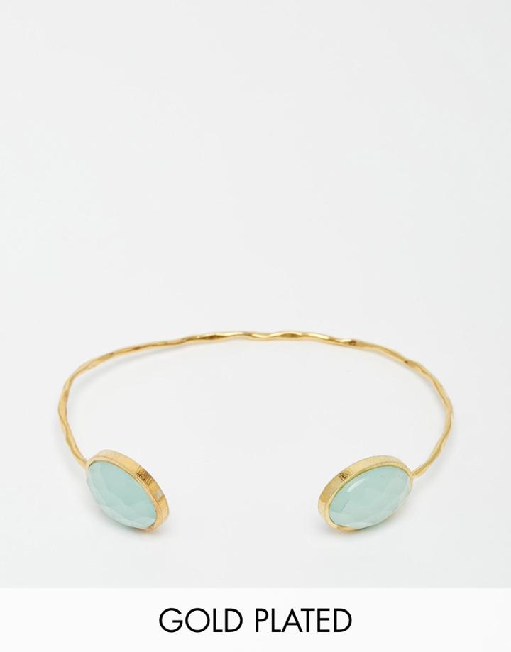 Taara Jewelry 22k Gold Plated Bracelet - Pacific Opal