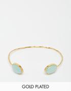 Taara Jewelry 22k Gold Plated Bracelet - Pacific Opal