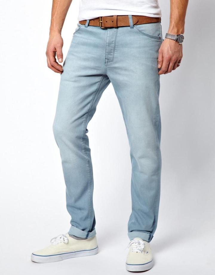 Asos Skinny Jeans In Light Wash