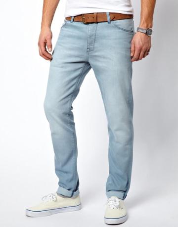 Asos Skinny Jeans In Light Wash