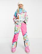 Oosc Nuts Cracker Female Fit Ski Suit In Multi