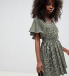 Vero Moda Petite Check Belted Mini Dress-multi