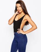 Asos Tank Body With Scoop Back - Black