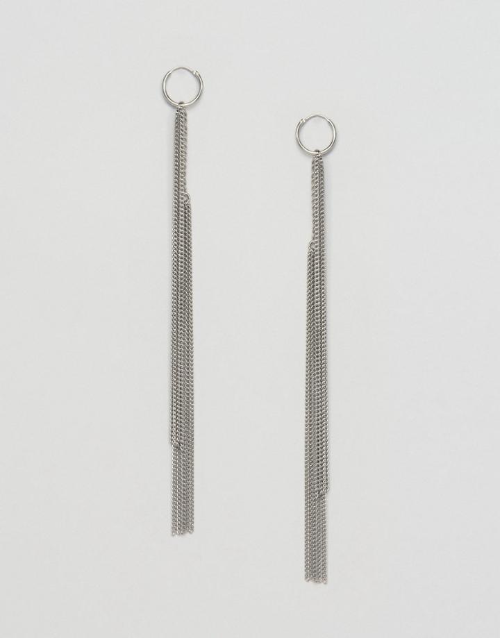 Weekday Tassel Earrings - Silver