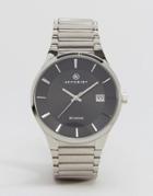 Accurist Silver Bracelet Watch With Black Dial - Silver