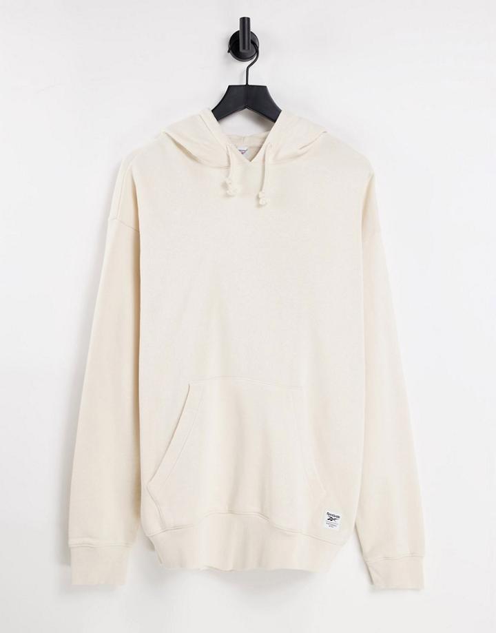 Reebok Natural Dye Hoodie In Off White