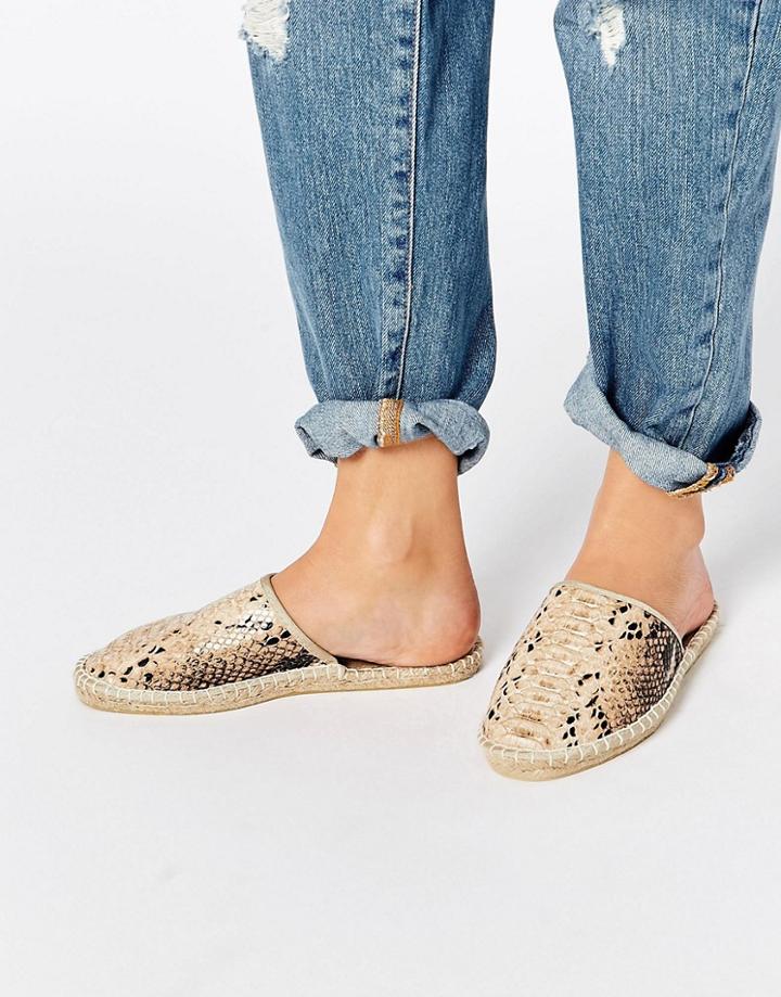 Asos Jonas Mule Espadrilles - Snake