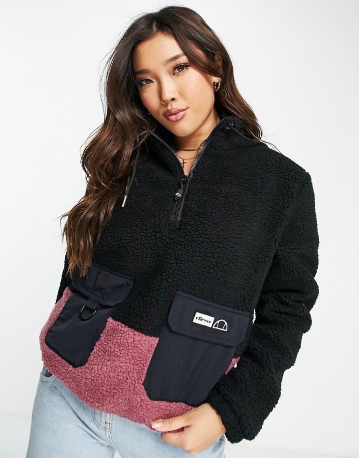 Ellesse Fleece In Black & Pink