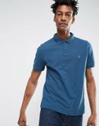 Original Penguin Winston Slim Fit Pique Polo Shirt - Blue