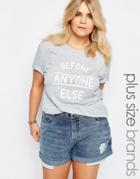 Alice & You Before Anyone Else Motif Tee - Gray