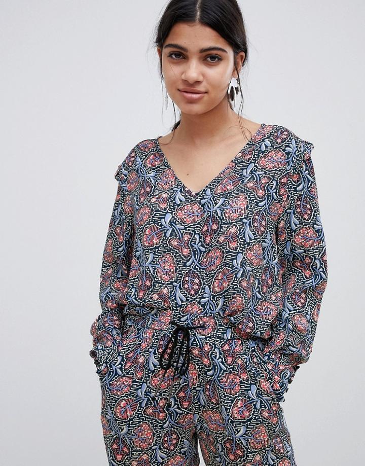 Suncoo Paisley Printed Top-multi