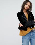 Stradivarius Velvet Jacket - Black