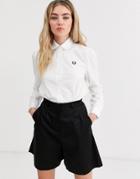 Fred Perry Button Down Shirt-white
