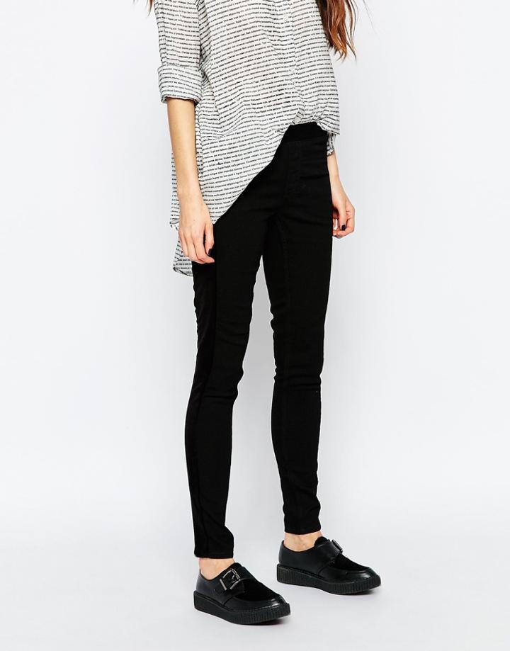 Cheap Monday Mid Spray Jeans - Stripe Black