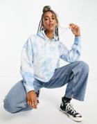 Violet Romance Hoodie In Tie Dye - Part Of A Set-blues