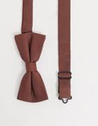 Twisted Tailor Bow Tie In Brown