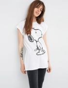 Asos T-shirt With Snoopy Print - White