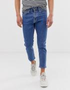 New Look Slim Jeans In Blue Wash - Blue