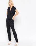 Selected Silla Jersey Jumpsuit - Black